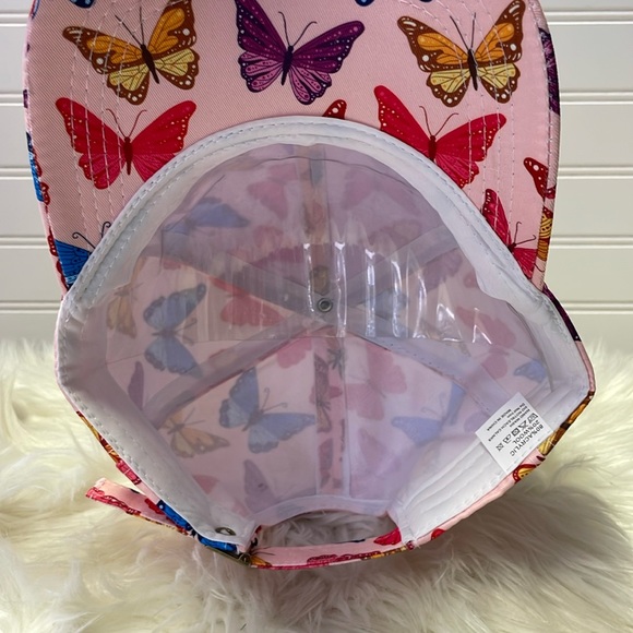Butterfly 🦋 Pink with Multicolored Butterflies Baseball Cap - Picture 10 of 12